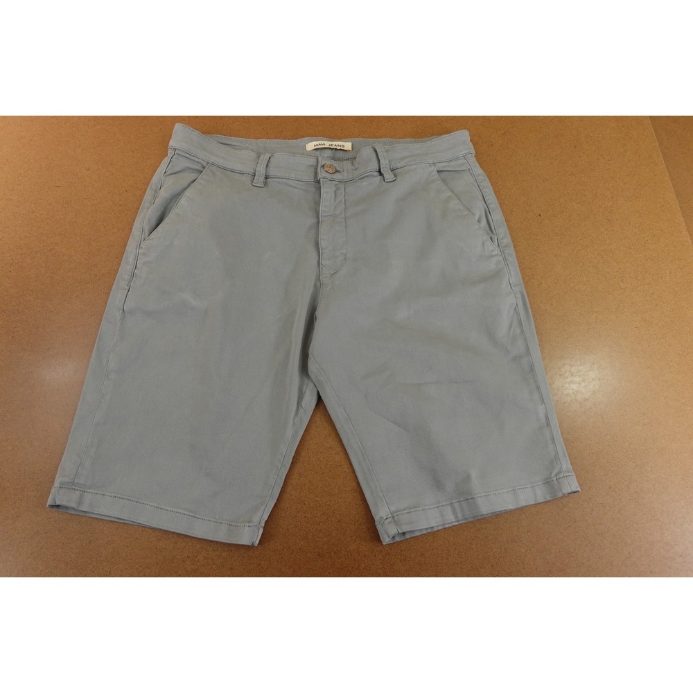 Mavi Mens Size 36 Gray Pocketed Jacob 10.5" Inseam Chino Shorts